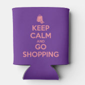 Keep Calm and Go Shopping Blikjeskoeler (Achterkant)