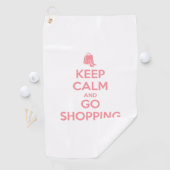 Keep Calm and Go Shopping Golfhanddoek (Insitu)