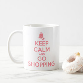 Keep Calm and Go Shopping Koffiemok