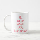 Keep Calm and Go Shopping Koffiemok (Links)