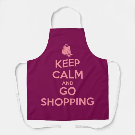 Keep Calm and Go Shopping Schort (Voorkant)