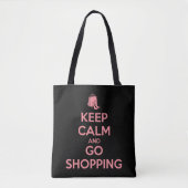 Keep Calm and Go Shopping Tote Bag (Voorkant)