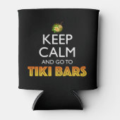 Keep Calm And Go To Tiki Bars Blikjeskoeler (Voorkant)