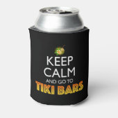 Keep Calm And Go To Tiki Bars Blikjeskoeler (Blikje Achterkant)