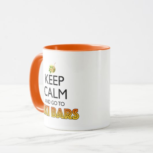 Keep Calm And Go To Tiki Bars Mok (Voorkant links)