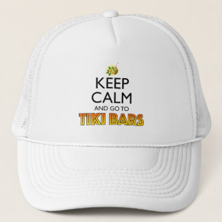 Keep Calm And Go To Tiki Bars Trucker Pet