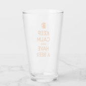 Keep Calm and Have a Beer Glas (Achterkant)