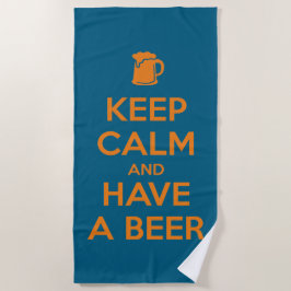 Keep Calm and Have a Beer Strandlaken