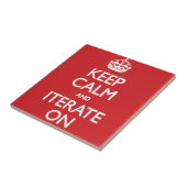 Keep calm and iterate on tegeltje (Zijkant)