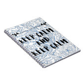 Keep calm and keep calm notitieboek (Rechterzijde)
