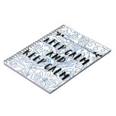 Keep calm and keep calm notitieboek (Linkerzijde)