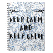 Keep calm and keep calm notitieboek (Voorkant)