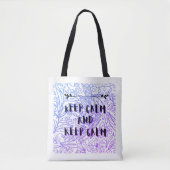 Keep calm and keep calm tote bag (Voorkant)