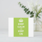 Keep-Calm-And-Keep-On.pdf Briefkaart (Staand voorkant)