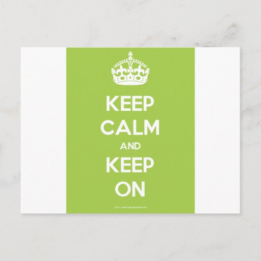 Keep-Calm-And-Keep-On.pdf Briefkaart (Voorkant)