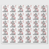 Keep Calm and Kill Zombies Cadeaupapier (Vlak)
