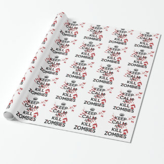 Keep Calm and Kill Zombies Cadeaupapier