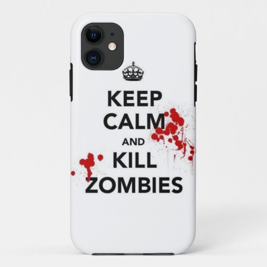 keep calm and kill zombies Case-Mate iPhone case (Achterkant)
