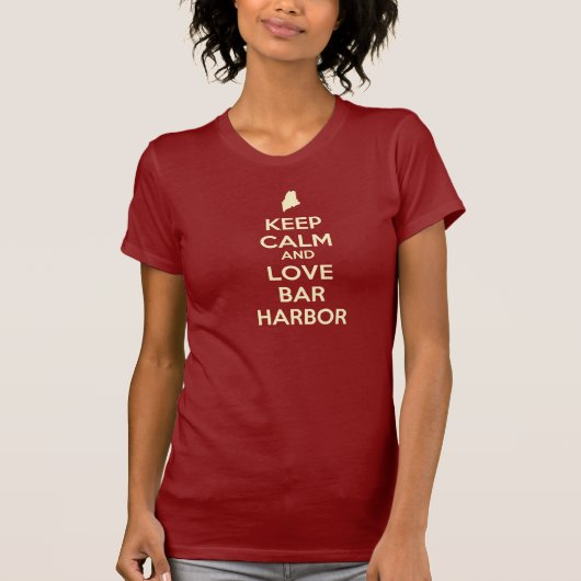 Keep Calm and Love Bar Harbour T-shirt (Voorkant)