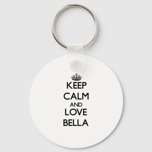 Keep Calm and Love Bella Sleutelhanger (Voorkant)