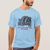 KEEP CALM AND LOVE BULLDOG T-SHIRT (Voorkant)