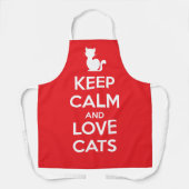 Keep Calm and Love Cats Schort (Voorkant)