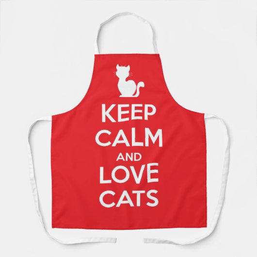 Keep Calm and Love Cats Schort (Voorkant)