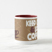 Keep Calm and Love Coffee-Mok Mok (Midden)