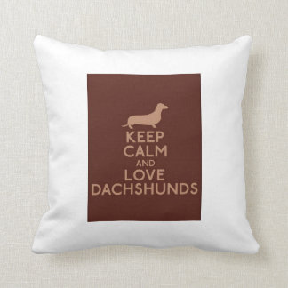 Keep Calm and Love Dachshunds Kussen