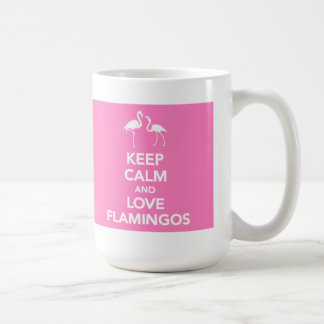 Keep Calm and Love Flamingos mok