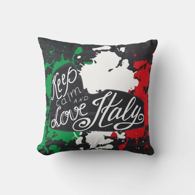 Keep Calm and Love Italy Kussen (Voorkant)