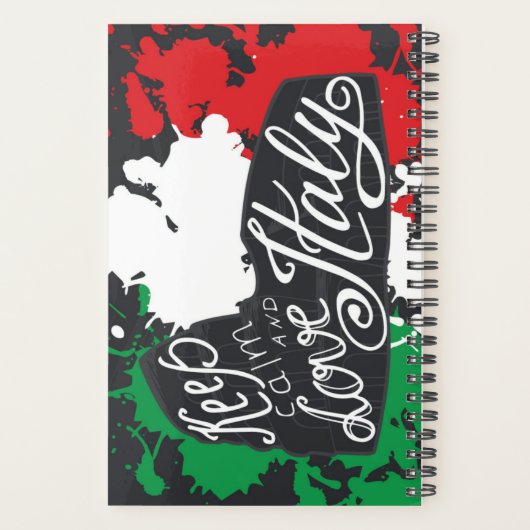 Keep Calm and Love Italy Planner (Achterkant)
