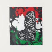 Keep Calm and Love Italy Wandkleed (Voorkant)