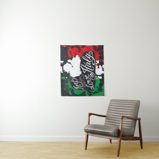 Keep Calm and Love Italy Wandkleed (In situ)