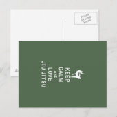 Keep Calm and Love Jiu Jitsu Briefkaart (Voorkant / Achterkant)