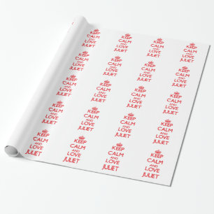 Keep Calm and Love Juliet Cadeaupapier