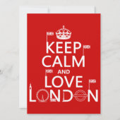 Keep Calm and Love London Kaart (Voorkant)
