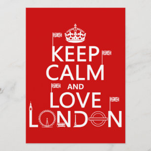 Keep Calm and Love London Kaart