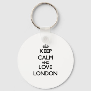 Keep Calm and Love London Sleutelhanger
