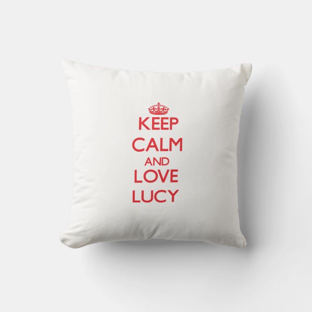 Keep Calm and Love Lucy Kussen (Voorkant)