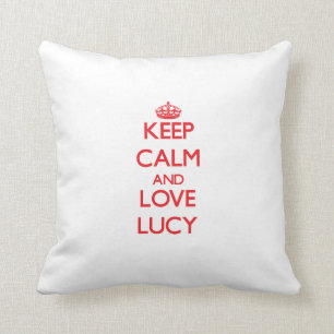 Keep Calm and Love Lucy Kussen