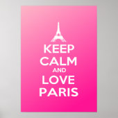 Keep Calm and Love Paris Poster (Voorkant)