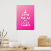 Keep Calm and Love Paris Poster (Keuken)