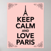 Keep Calm and Love Paris Poster (Voorkant)