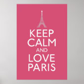 Keep Calm and Love Paris Poster (Voorkant)