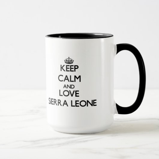 Keep Calm and Love Sierra Leone Mok (Rechts)