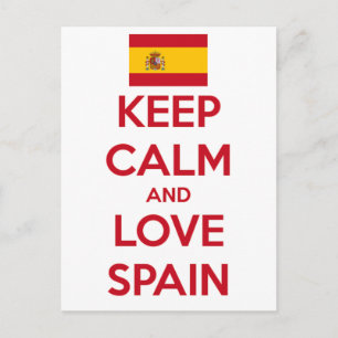 Keep Calm and Love Spain Briefkaart