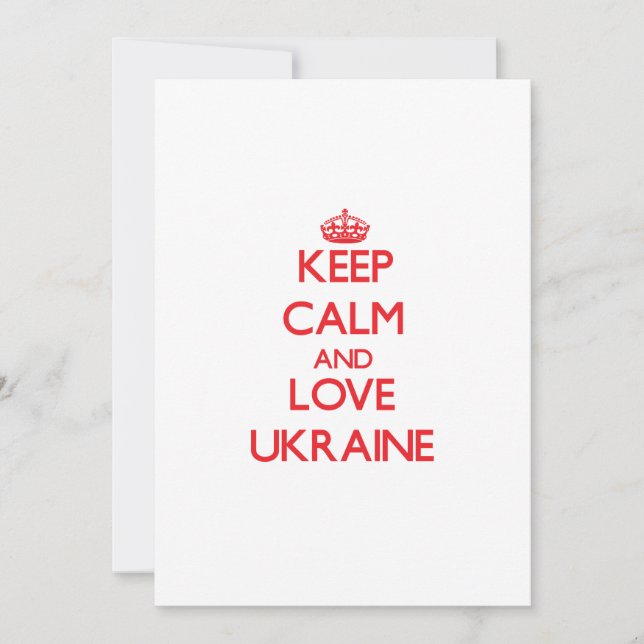 Keep Calm and Love Ukraine (Voorkant)