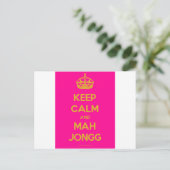 Keep-Calm-And-Mah-Jongg.pdf Briefkaart (Staand voorkant)