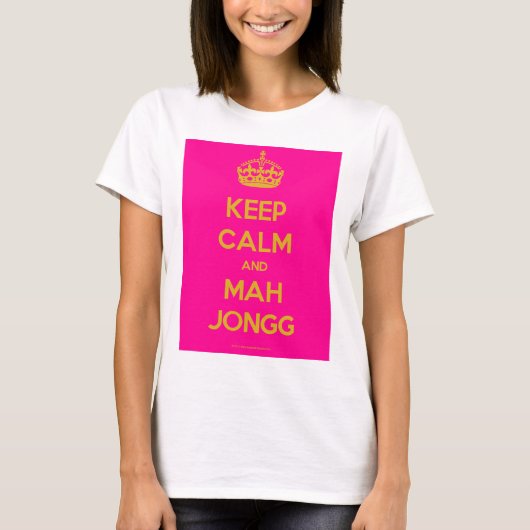 Keep-Calm-And-Mah-Jongg.pdf T-shirt (Voorkant)